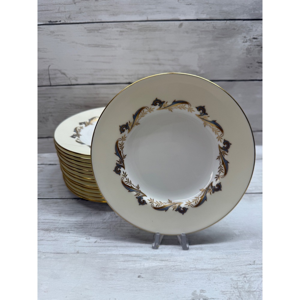 Minton Gold Laurentian H5184 Bone China Bread Butter Plates Set 14 England 6.25